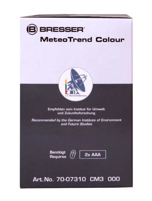 fotografía estación meteorológica Bresser MeteoTrend Colour RC, negro,  13