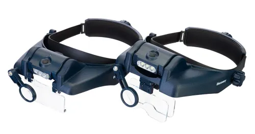 gráfico lupa frontal recargable Levenhuk Discovery Crafts DHR 20,  2