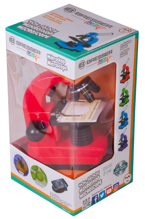 gráfico microscopio Bresser Junior Biolux SEL 40–1600x,  11