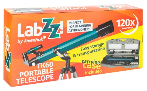 imagen telescopio Levenhuk LabZZ TK60 con estuche,  14