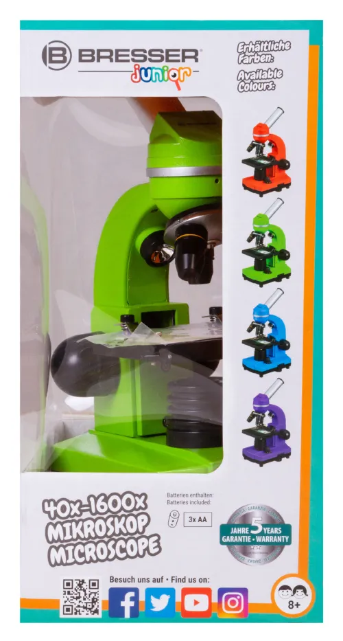 gráfico microscopio Bresser Junior Biolux SEL 40–1600x,  13