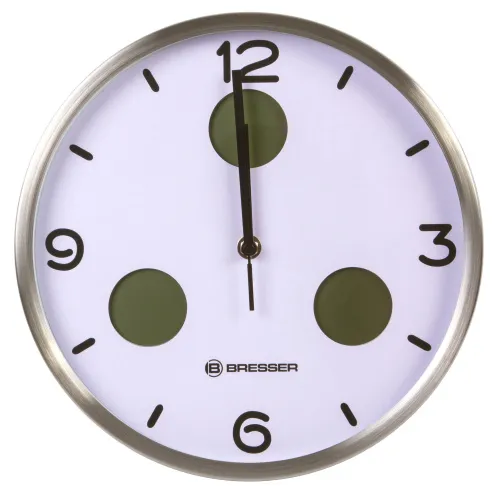 gráfico reloj de pared Termo/Higro Bresser Bresser Optus MyTime Bresser MyTime io NX 30 cm, blanco,  5