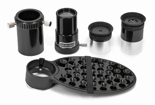 imagen telescopio reflector parabólico Bresser Spica 130/1000 EQ3 con Adaptador para Smartphone,  10