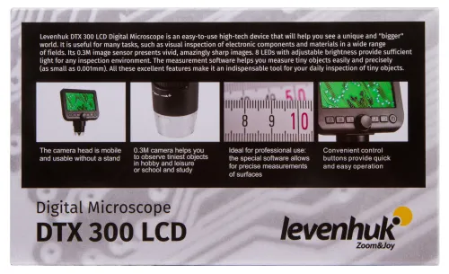 gráfico microscopio digital Levenhuk DTX 300 LCD,  19