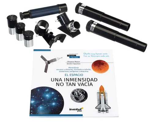 gráfico telescopio Levenhuk Discovery Spark 607 AZ con libro,  3