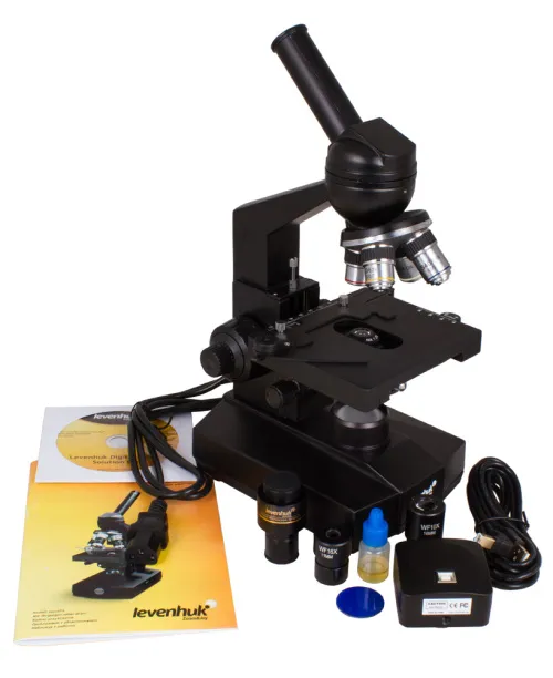 imagen microscopio monocular digital Levenhuk D320L 3.1M,  12