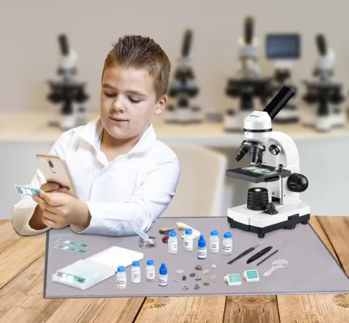 gráfico kit de microscopía Bresser Junior,  3