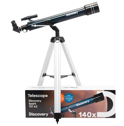 foto telescopio Levenhuk Discovery Spark 707 AZ con libro,  15