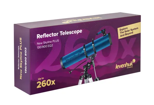 fotografía telescopio Levenhuk New Skyline PLUS 130/900 EQ2,  13
