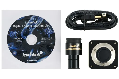 imagen microscopio trinocular digital Levenhuk MED D40T,  7