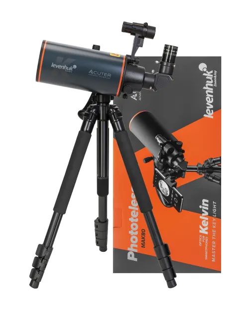 imagen fototelescopio Levenhuk Kelvin MAK80 AZ,  2