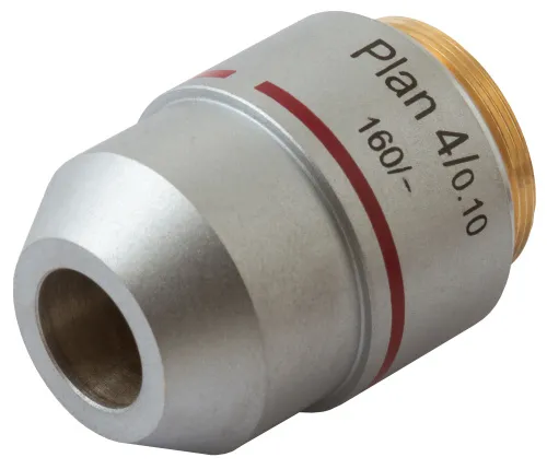 fotografía objetivo plano acromático Levenhuk MED 4x,  2