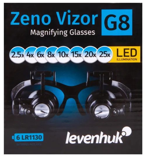 gráfico gafas lupa Levenhuk Zeno Vizor G8,  15