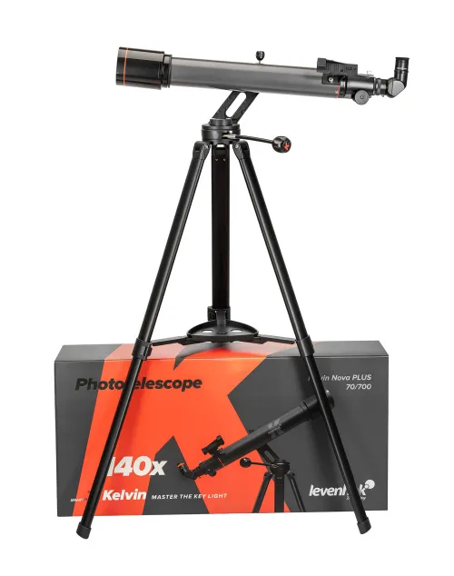 gráfico fototelescopio Levenhuk Kelvin Nova PLUS 70/700,  2