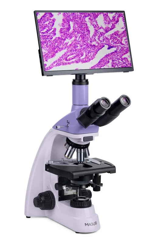 foto microscopio biológico digital MAGUS Bio D250T LCD,  4