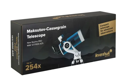 fotografía telescopio Levenhuk New Skyline PRO MAK 127/1500 AZ5,  14