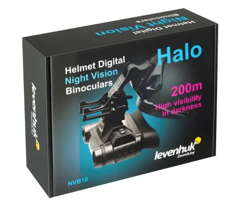 imagen prismáticos digitales de visión nocturna Levenhuk Halo NVB10 Helmet,  18
