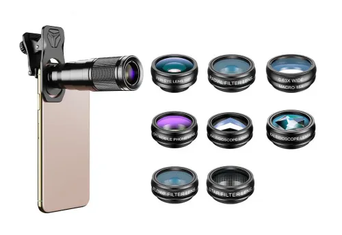 fotografía juego de lentes para teléfono inteligente Levenhuk Kelvin SLS10,  2