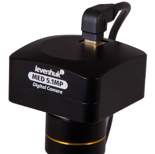 imagen microscopio trinocular digital Levenhuk MED D20T,  10