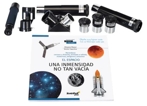 imagen telescopio Levenhuk Discovery Spark 709 EQ con libro,  3