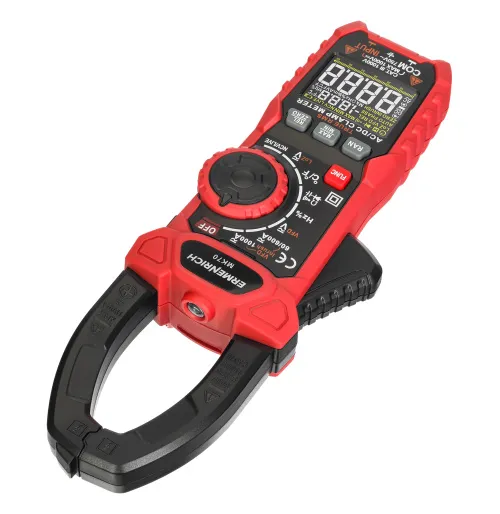 fotografía amperímetro de pinza digital Ermenrich Ping MK70,  5