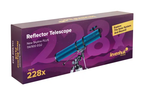gráfico telescopio Levenhuk New Skyline PLUS 114/900 EQ2,  13