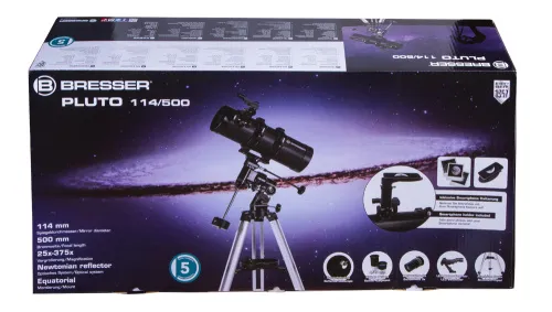 imagen telescopio Bresser Pluto 114/500 EQ,  9