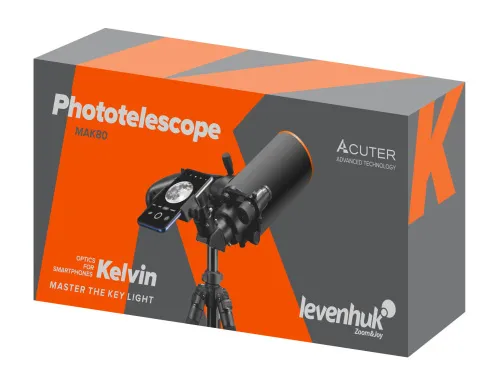imagen fototelescopio Levenhuk Kelvin MAK80 AZ,  13