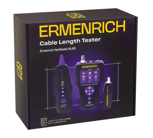 foto comprobador de longitud de cables Ermenrich NetGeeks NL80,  10