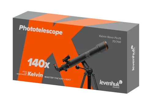 gráfico fototelescopio Levenhuk Kelvin Nova PLUS 70/700,  8