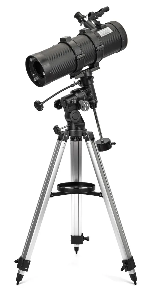imagen telescopio reflector parabólico Bresser Spica 130/1000 EQ3 con Adaptador para Smartphone,  2