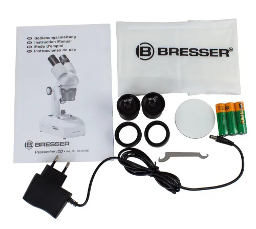 fotografía microscopio Bresser Researcher ICD LED 20–80x,  10