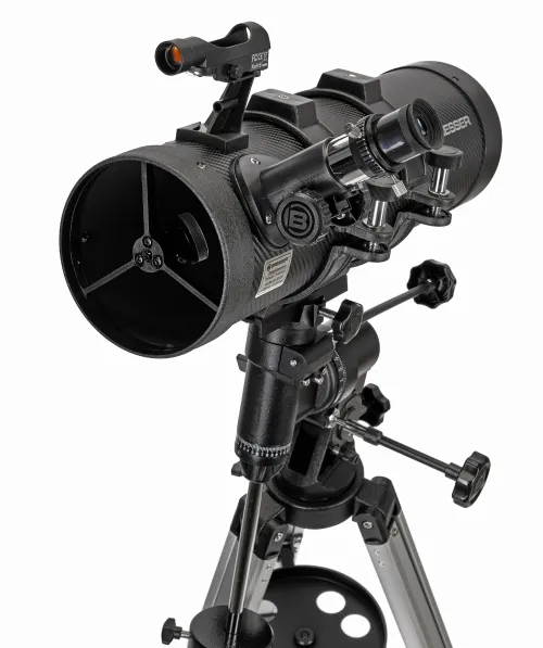 imagen telescopio reflector parabólico Bresser Spica 130/1000 EQ3 con Adaptador para Smartphone,  3
