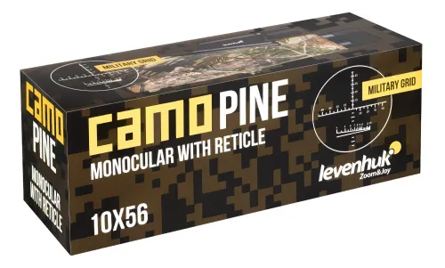 gráfico monocular Levenhuk Camo 10x56 con retícula,  13