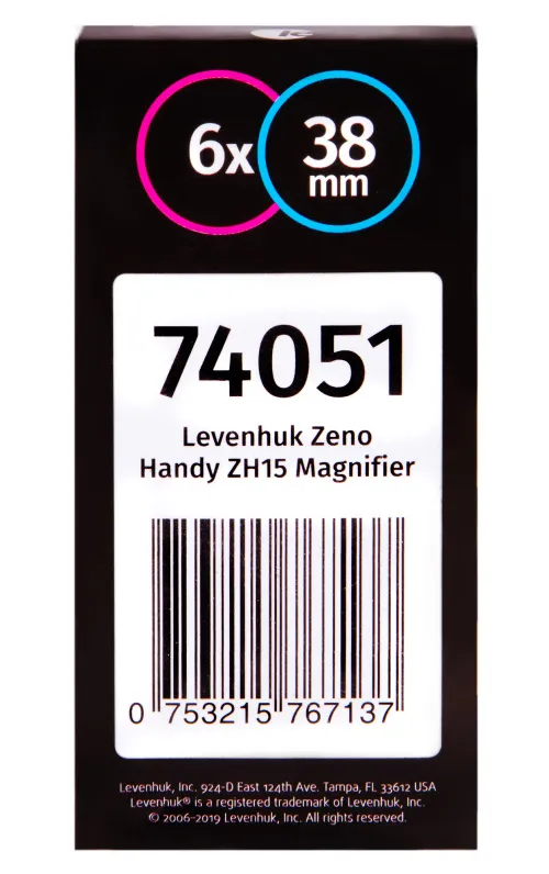 gráfico lupa Levenhuk Zeno Handy ZH15,  8