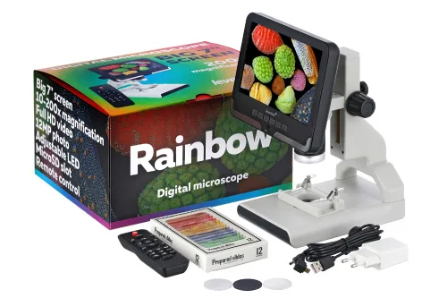 gráfico microscopio digital Levenhuk Rainbow DM700 LCD,  2