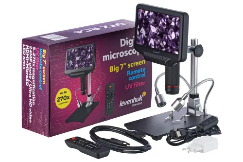 fotografía microscopio Levenhuk DTX RC4 con mando a distancia,  2