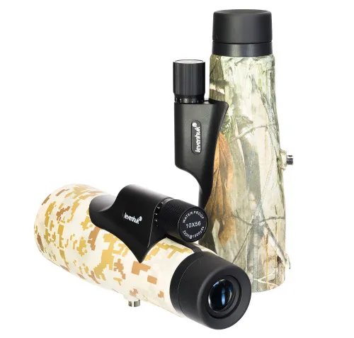 gráfico monocular Levenhuk Camo 10x56 con retícula,  2