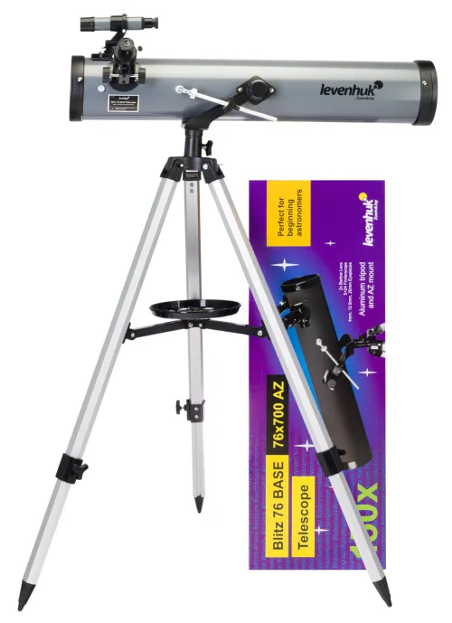 gráfico telescopio Levenhuk Blitz 76 BASE,  2