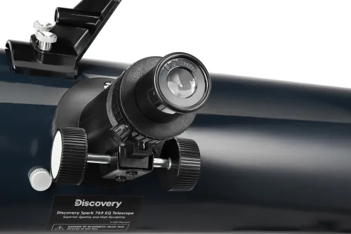 gráfico telescopio Levenhuk Discovery Spark 769 EQ con libro,  10