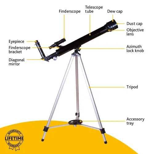 imagen telescopio Levenhuk Skyline BASE 50T,  12