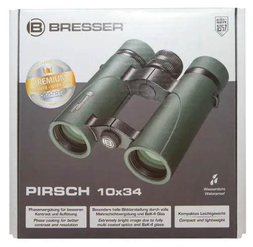 foto prismáticos Bresser Pirsch 10x34,  12
