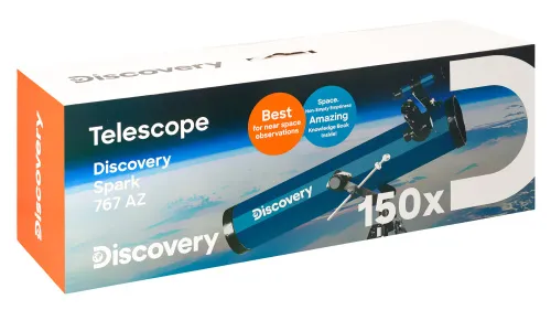 imagen telescopio Levenhuk Discovery Spark 767 AZ con libro,  15
