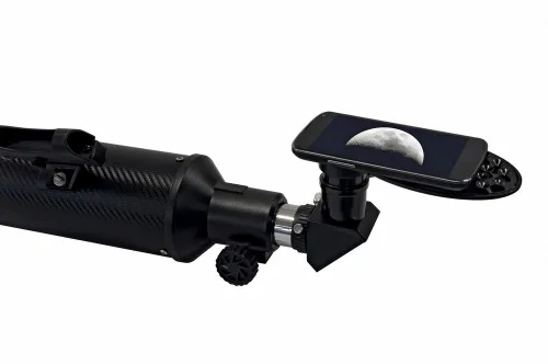 fotografía telescopio Bresser Quasar 80/900 EQ con adaptador de cámara de smartphone,  6