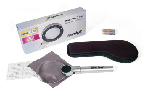 fotografía lupa Levenhuk Zeno 400 LED, 2/4x, 88/21 mm, Metal,  3