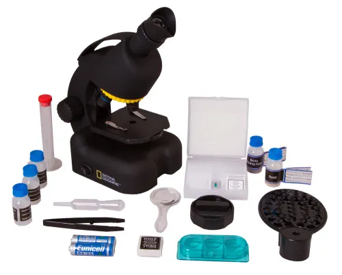 foto microscopio Bresser National Geographic 40–640x con soporte para smartphone,  7