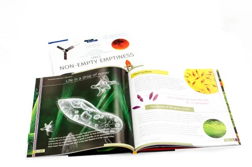 imagen libro enciclopédico «Space. Microworld.» (Espacio y microcosmos), edición de dos volúmenes. Tapa dura,  3