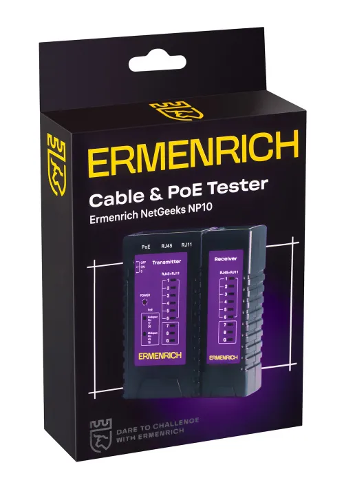 imagen comprobador de cables y PoE Ermenrich NetGeeks NP10,  7