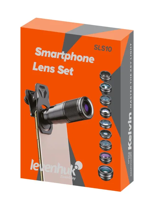 fotografía juego de lentes para teléfono inteligente Levenhuk Kelvin SLS10,  8