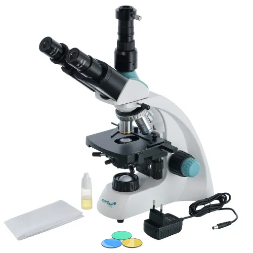gráfico microscopio trinocular Levenhuk 400T,  2
